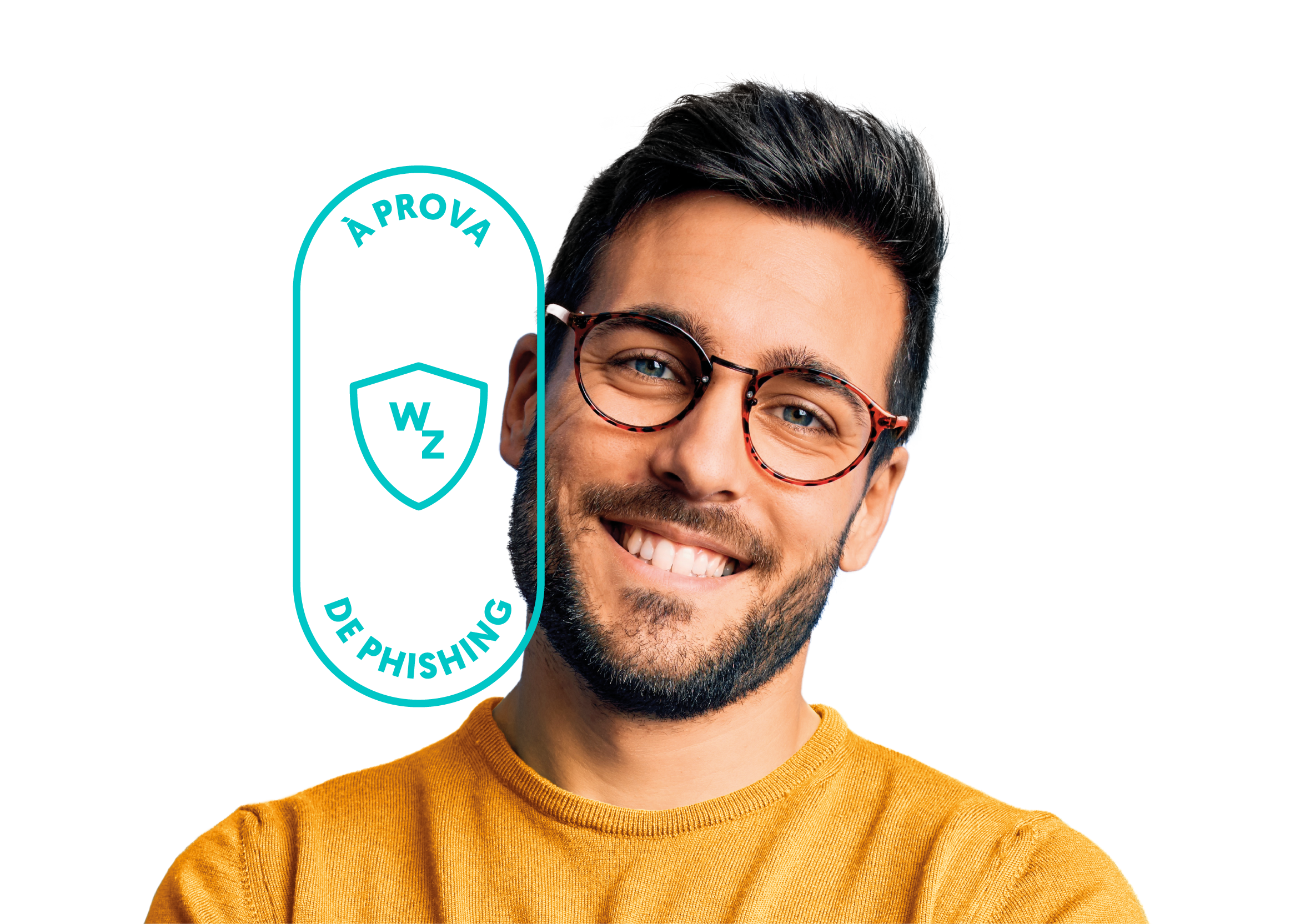 Hombre con gafas sonriendo