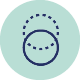 Icono de dos circulos unidos